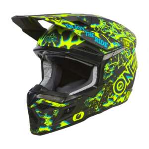 Мотокрос каска O'NEAL 3SERIES ASSAULT BLACK/NEON YELLOW V.24