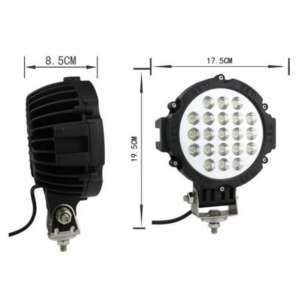 OFF ROAD кръгъл LED фар 21 диода 63W