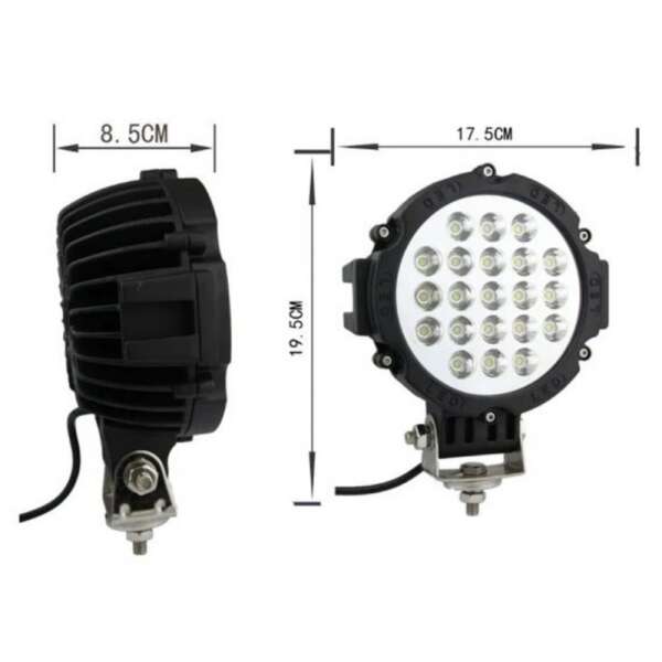 OFF ROAD кръгъл LED фар 21 диода 63W - Image 2