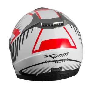 Каска за скутер A-PRO OPENLINE WHITE/RED