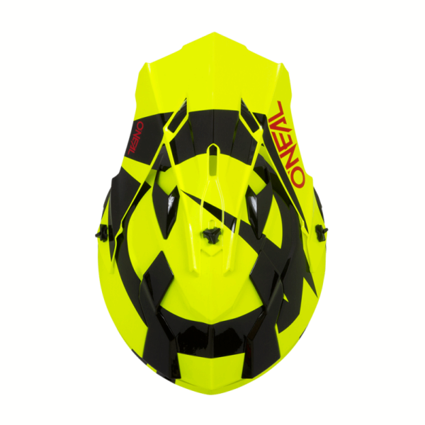 Детска крос каска O`NEAL 2SERIES RL SLICK NEON YELLOW/BLACK - Image 4