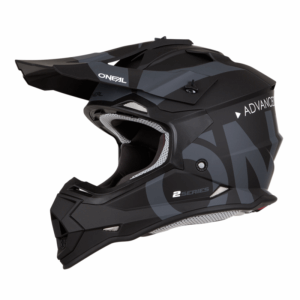 крос каска O'NEAL 2SERIES SLICK BLACK/GRAY