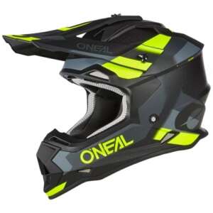 Мотокрос каска O'NEAL 2SERIES SPYDE V.23 BLACK/GRAY/NEON YELLOW