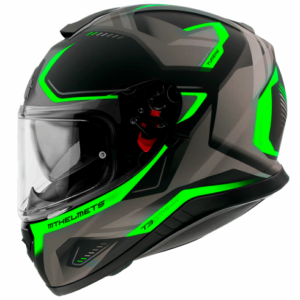 Каска MT THUNDER 3 TURBINE MATT BLACK/GREEN