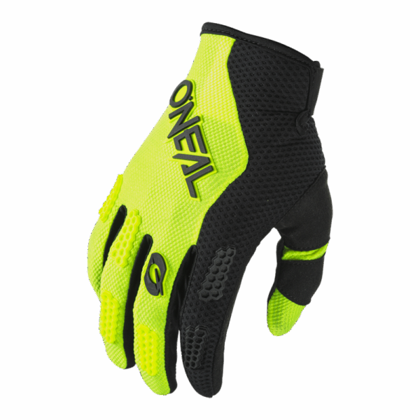 Детски мотокрос ръкавици O'NEAL ELEMENT RACEWEAR BLACK/NEON YELLOW V.24