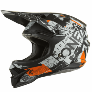 Мотокрос каска O'NEAL 3SERIES SCARZ V.22 BLACK/GRAY/ORANGE