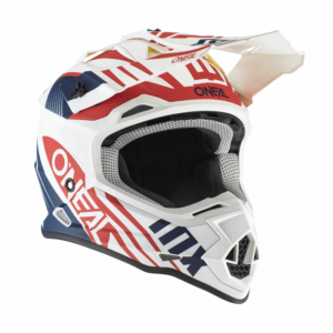 Каска O'NEAL 2SERIES SPYDE 2.0 WHITE/BLUE/RED 2020