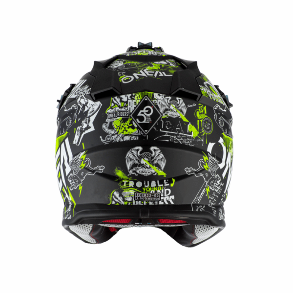 ДЕТСКА КРОС КАСКА O'NEAL 2SERIES ATTACK BLACK/NEON YELLOW 2020 - Image 2