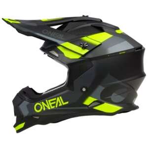 Мотокрос каска O'NEAL 2SERIES SPYDE V.23 BLACK/GRAY/NEON YELLOW