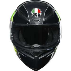 Каска за мотор AGV K1 POWER GUNMETAL/WHITE/GREEN